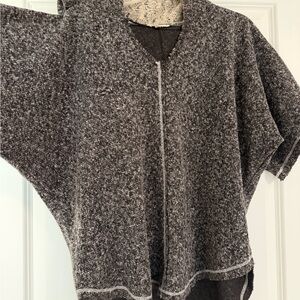 ODDY Gray and Cream Hooded Sweater